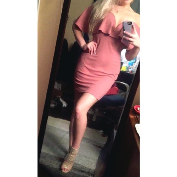 Size Medium Dusty Rose Cocktail Dress - Picture 3 of 3